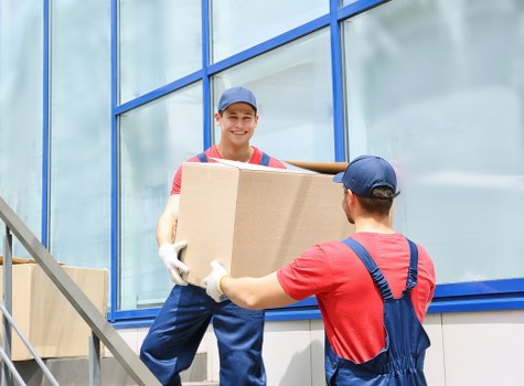 Residential and small commercial moving items ready for transport in West London