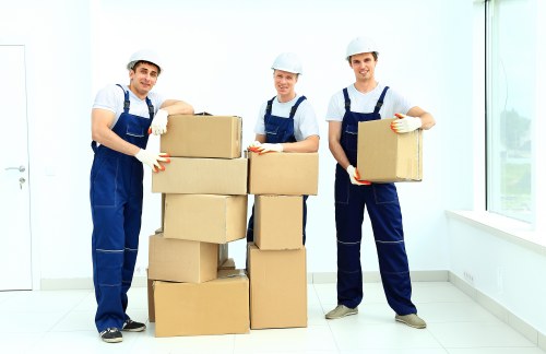 Man With Van Hollandpark moving support in a modern neighborhood