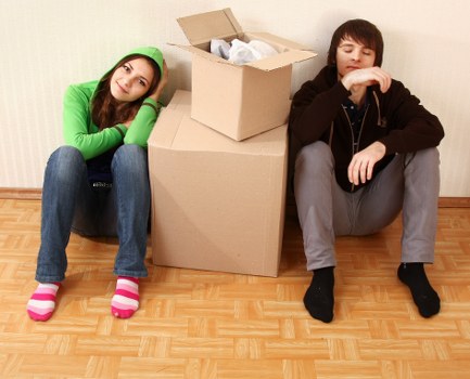 Office relocation preparation in Holland Park with desks and equipment
