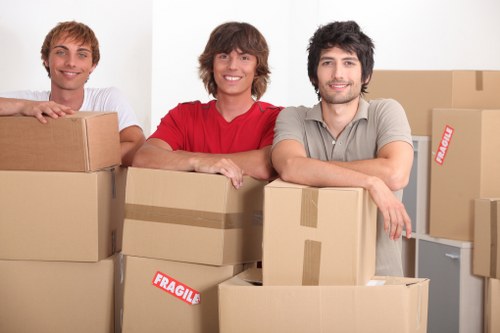 Professional movers assisting with a home or office move in Holland Park